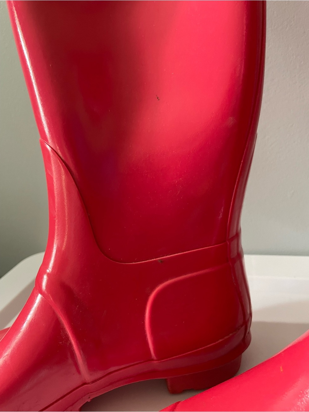 Hunter Original Gloss Women's Tall Rain Boots - Lipgloss Pink - Picture 6 of 16
